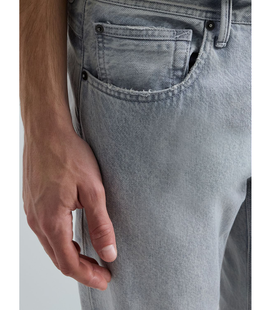 レギュラースリム WILLBI ライトグレーデニム 詳細画像 ライトグレー 6